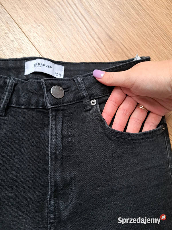 czarne rurki reserved denim klasyka w rozmiarze Rozmiar 34(XS) Trąbki Wielkie