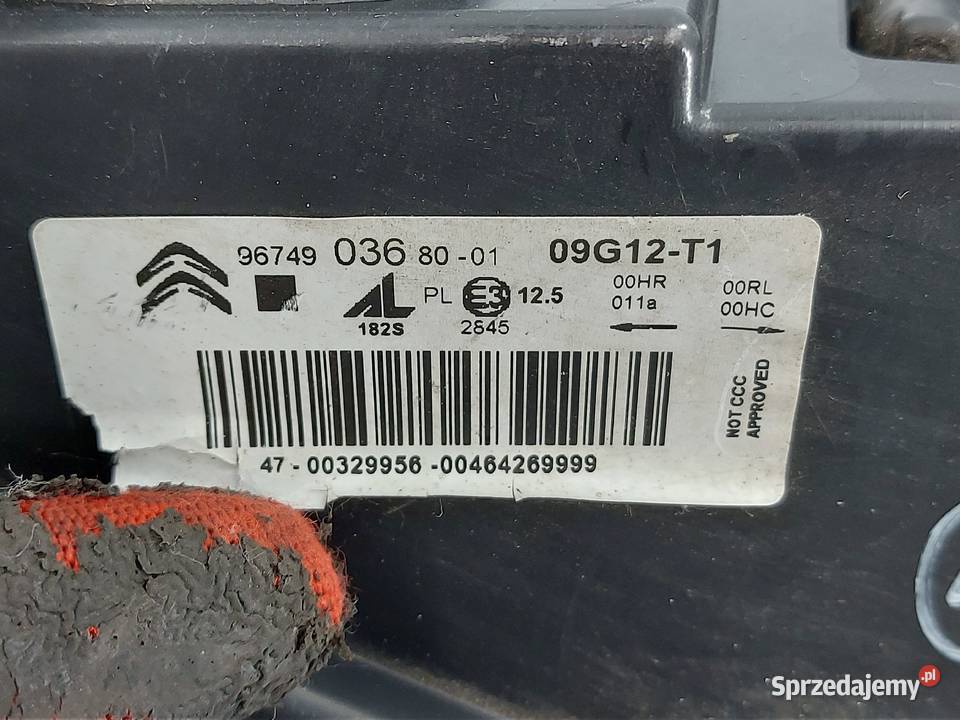 CITROEN DS4 12r lampa prawa przód 9674903680 Części samochodowe świętokrzyskie Kielce sprzedam