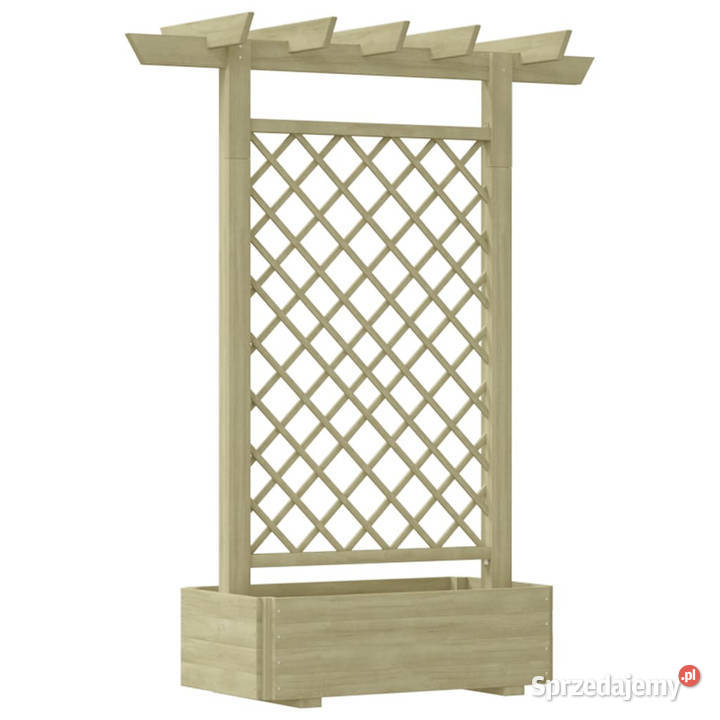 Pergola z donicą 162 x 56 x 204 drewno WM41702 Warszawa