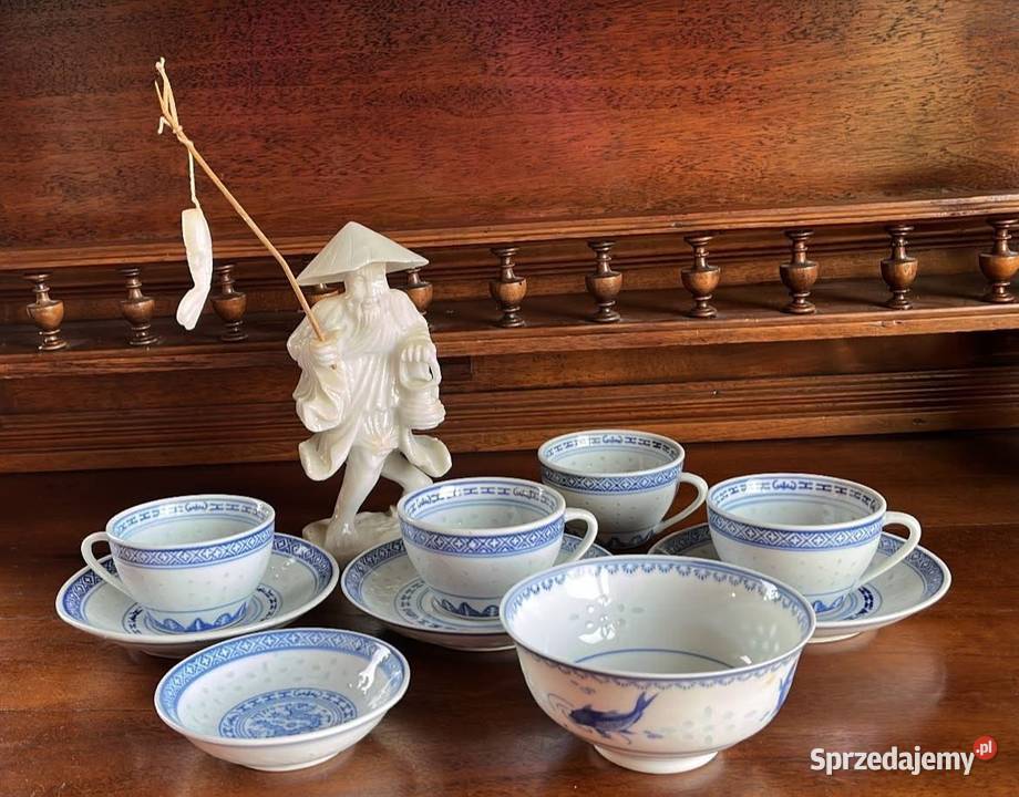Miseczka z chińskiej porcelany ryżowej ze wzorem pomorskie Gdańsk