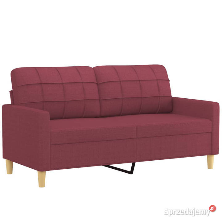 Sofa 2osobowa winna czerwień 140 tapicerowana Warszawa sprzedam
