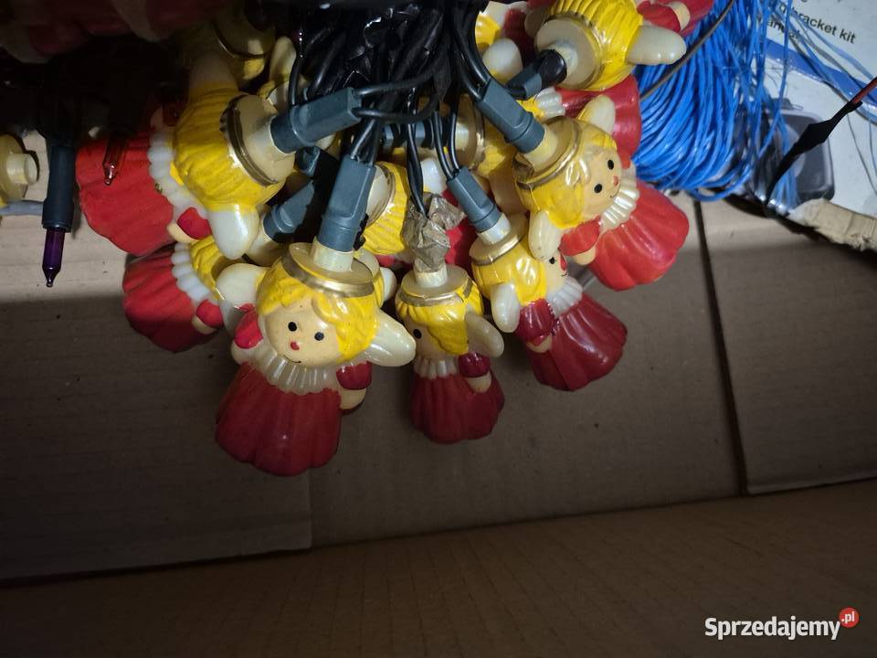 Lampki choinkowe mikołaje aniołki Pozostałe Rzeszów