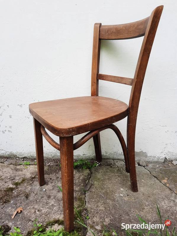 Solidne stabilne drewniane krzesło krzesła gięte Parczew