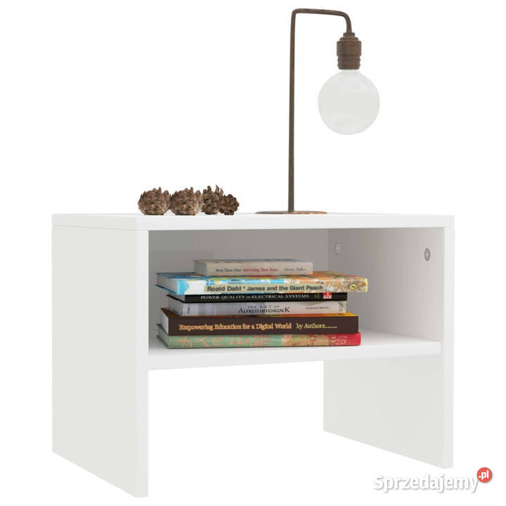 Szafki nocne 2 białe 40x30x30 materiał Nocne mazowieckie