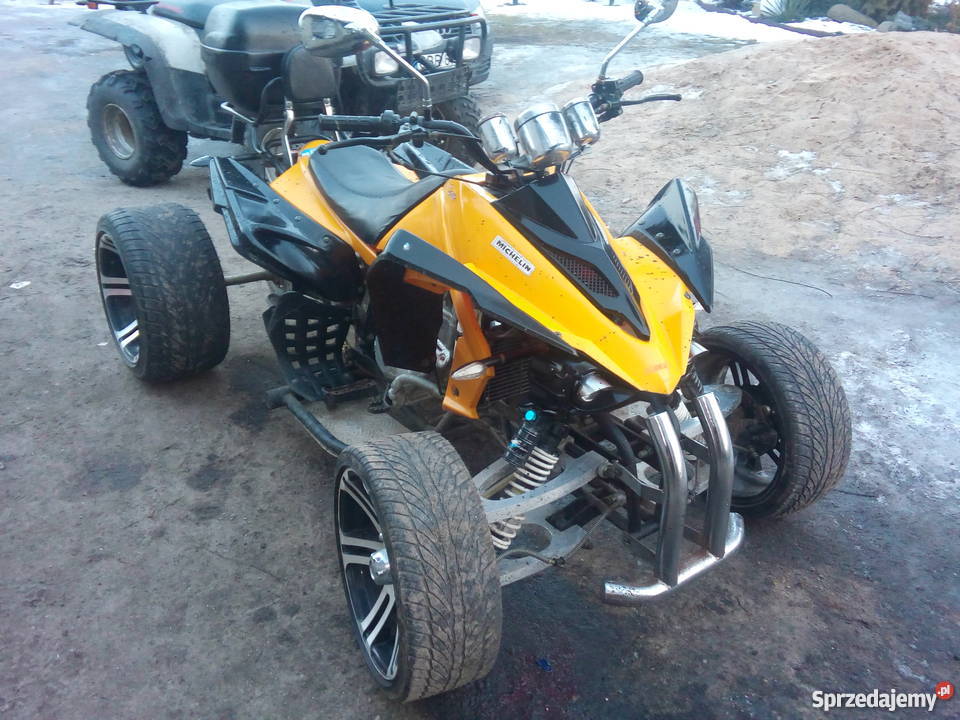 Quad szosowy stan idealny Alu papiery dokumenty Brodnica