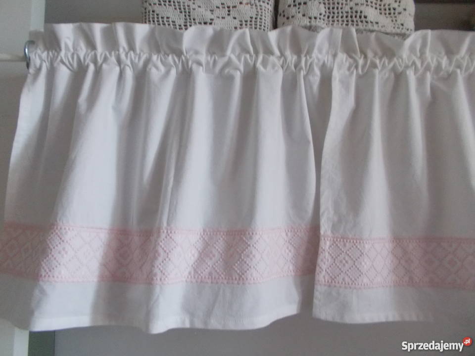 komplet 2 zazdrosek 6040 biały Dekoracje i ozdoby Włocławek