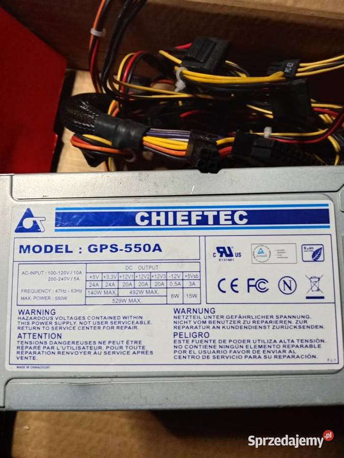 Zasilacz chieftec gps550a Myślenice