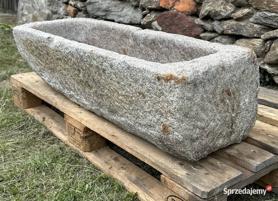 STARE KORYTO KAMIENNE GRANIT 103 DONICA KWIETNIK Bielawa