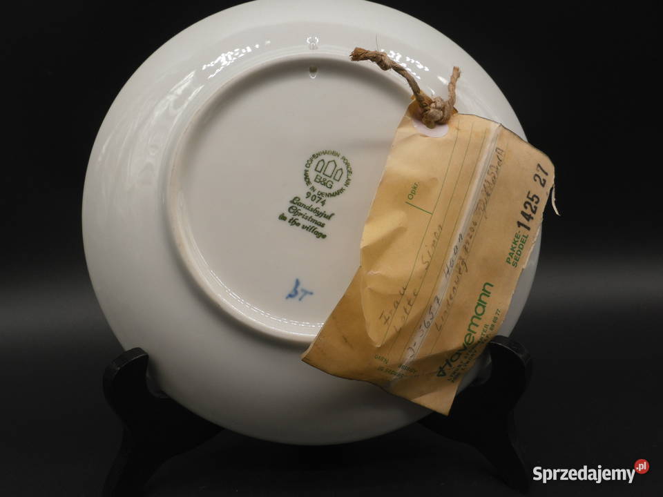 Talerz świąteczny z 1974 roku zatytułowany Boże