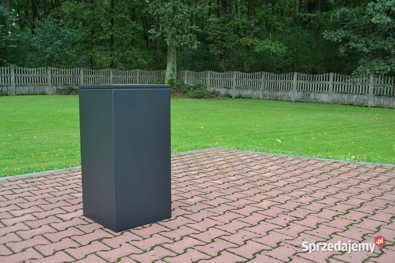 Kosz parkowy stalowy uliczny 80l W263 podkarpackie Targowiska