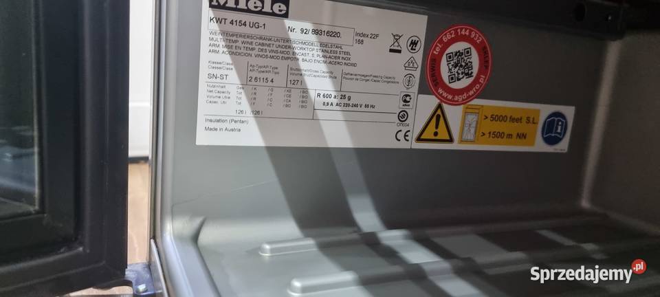 2 Chłodziarka do wina Winiarka MIELE KWT4154 Wrocław