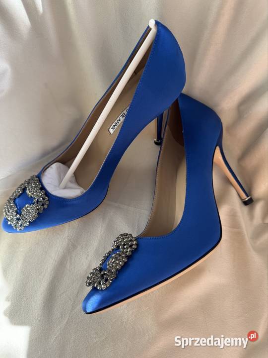 Manolo Blahnik Szpilki rozmar 40 Satyna Kolor Warszawa sprzedam