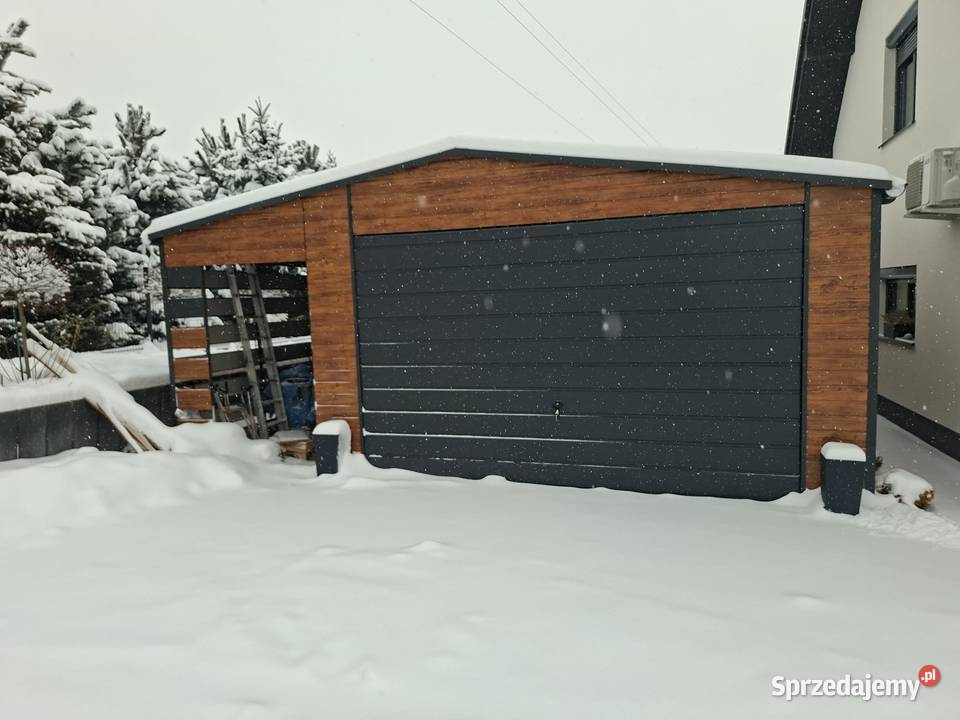 Garaże drewnopodobny wiata Kostrzyna