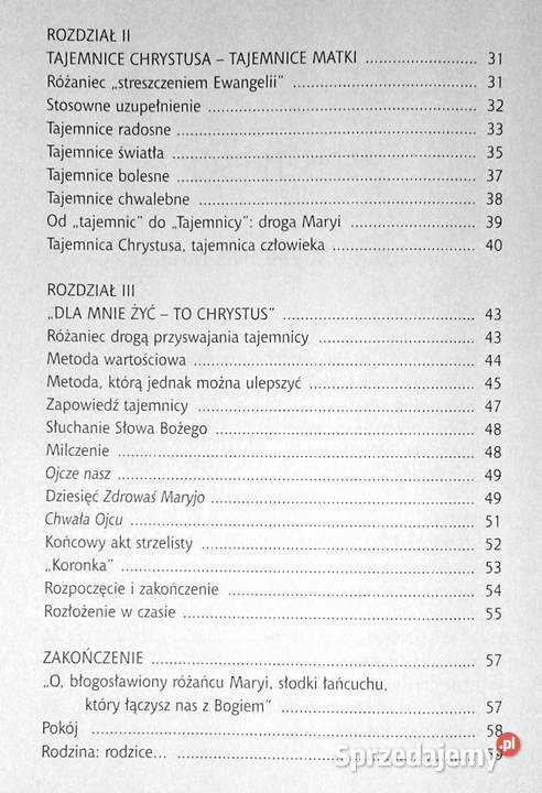 Jan Paweł II Różaniec NMP Książki i Podręczniki Chełm