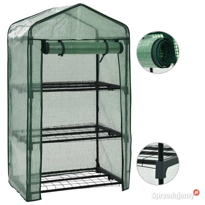 vidaXL 3poziomowa mini szklarnia 69x49x125