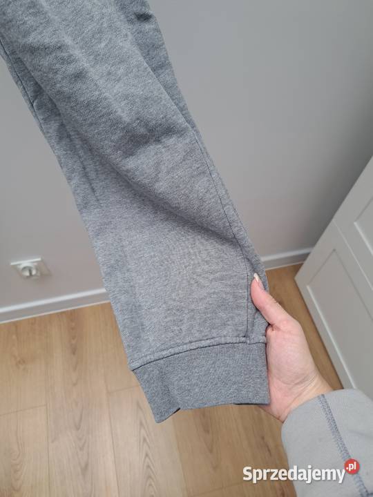 Szare spodnie dresowe Replay logo na nogawce sprzedam