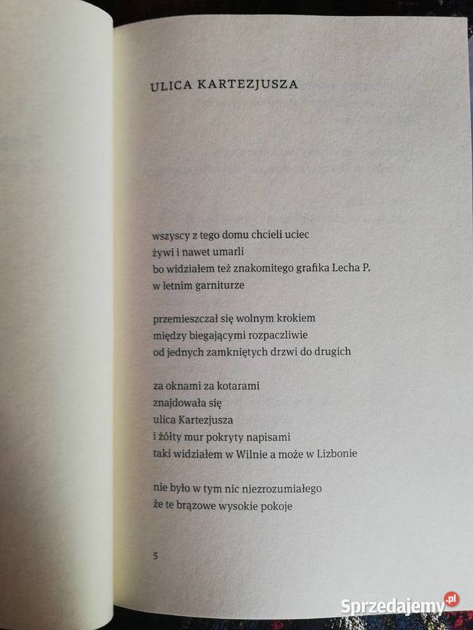 Krzysztof Lisowski Zaginiona we śnie poezja