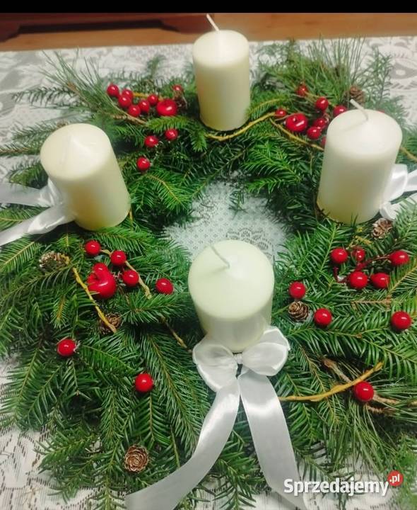 Stroik wianek świateczny Ostrzeszów