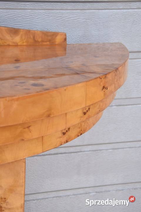 Drewniany Stolik Kawowy Art Deco Konsola Stół Kraków