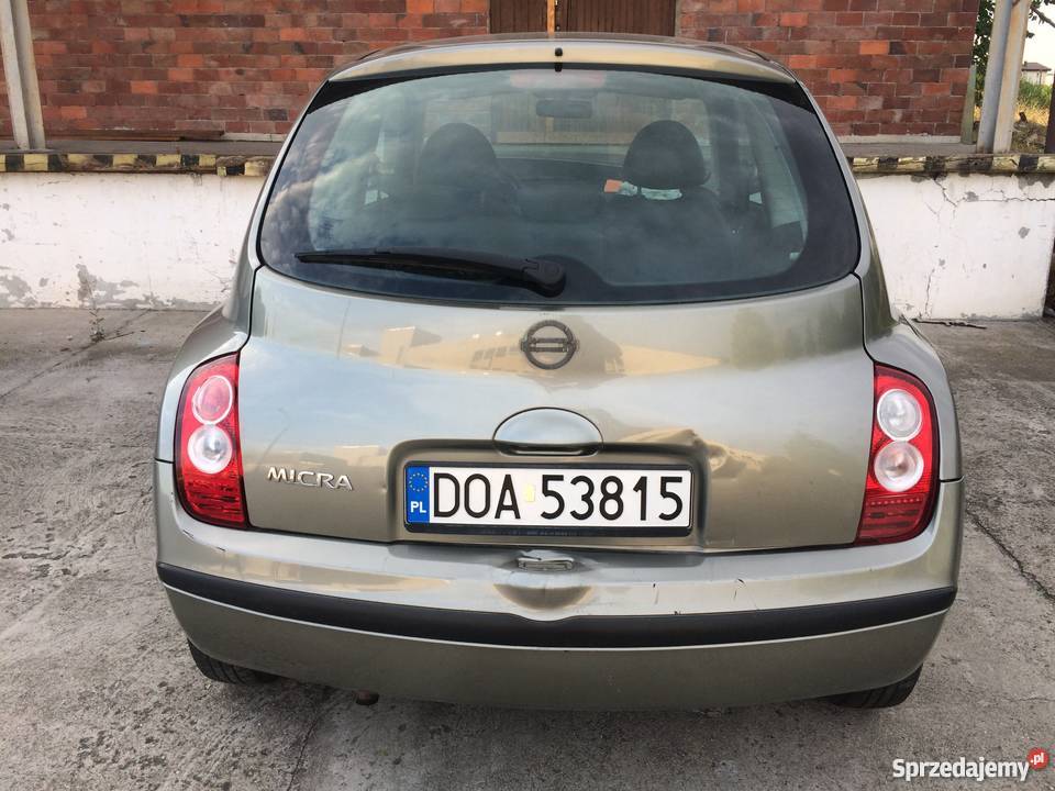 Nissan Micra K12 uszkodzony na części Oława