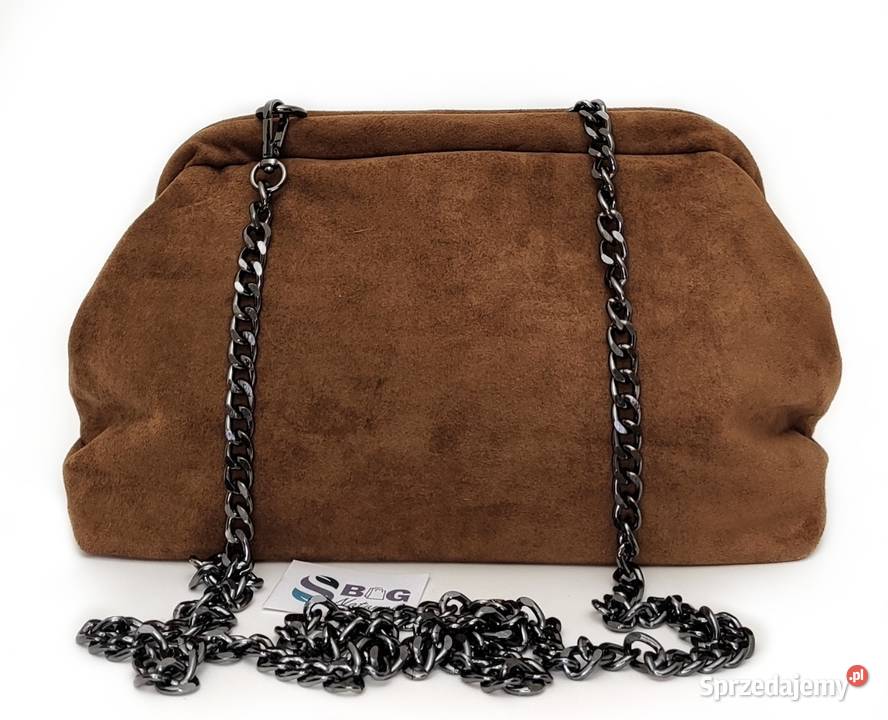 Torebka Listonoszka Kopertówka Cynamonowy Brąz Listonoszka