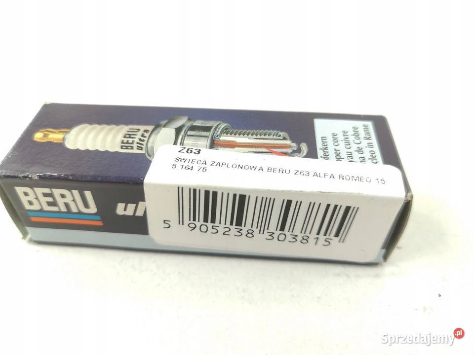 ŚWIECA ZAPŁONOWA BERU Z63 ALFA ROMEO 155 164 75