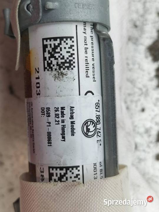 KURTYNA PRAWA 657880742E Skoda Scala I 2019 sprzedam