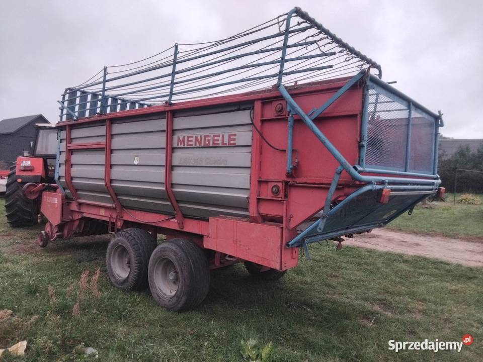Przyczepa samozbierająca mengele nieuszkodzony Dąbrowica Mała