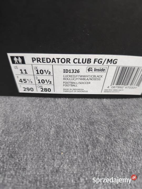 Korki piłkarskie Adidas Predator 45 13 Sportowe Obuwie Milicz