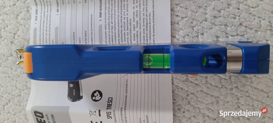 NITEO poziomica laserowa krzyżowa z wbudowaną Dom i Ogród sprzedam