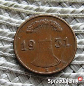 Niemcy 1 Reichspfennig 1931eE Kalisz