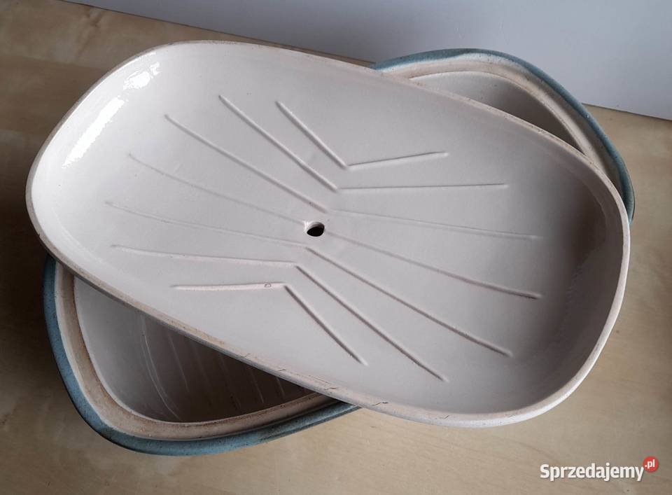 Kamionkowy garnek do chleba chlebak