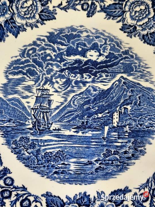 Półmisek angielski Lochs of Scotland Porcelana i szkło lubelskie