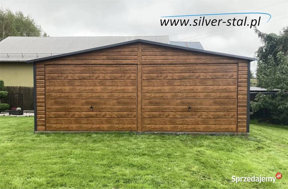 Garaż blaszany drewnopodobny 65m x 55m Limanowa