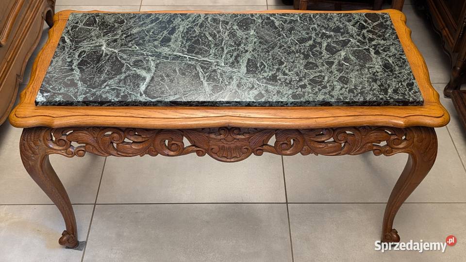 Piękny stolik ludwikowski z marmuremsklep Dąbrowa Górnicza sprzedam