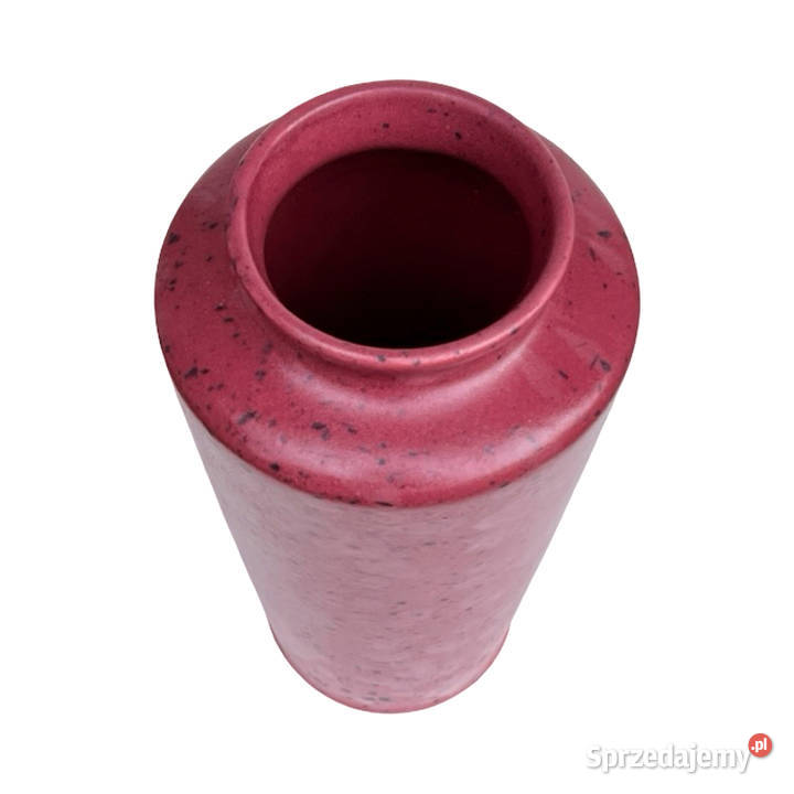 Bordowy ceramiczny wazon MF Design Niemcy lata Warszawa