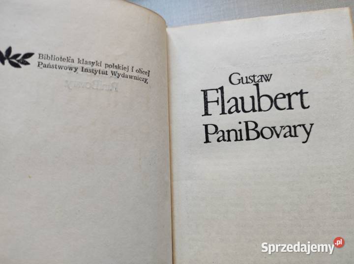 Pani Bovary Gustaw Flaubert 1971 Kielce sprzedam