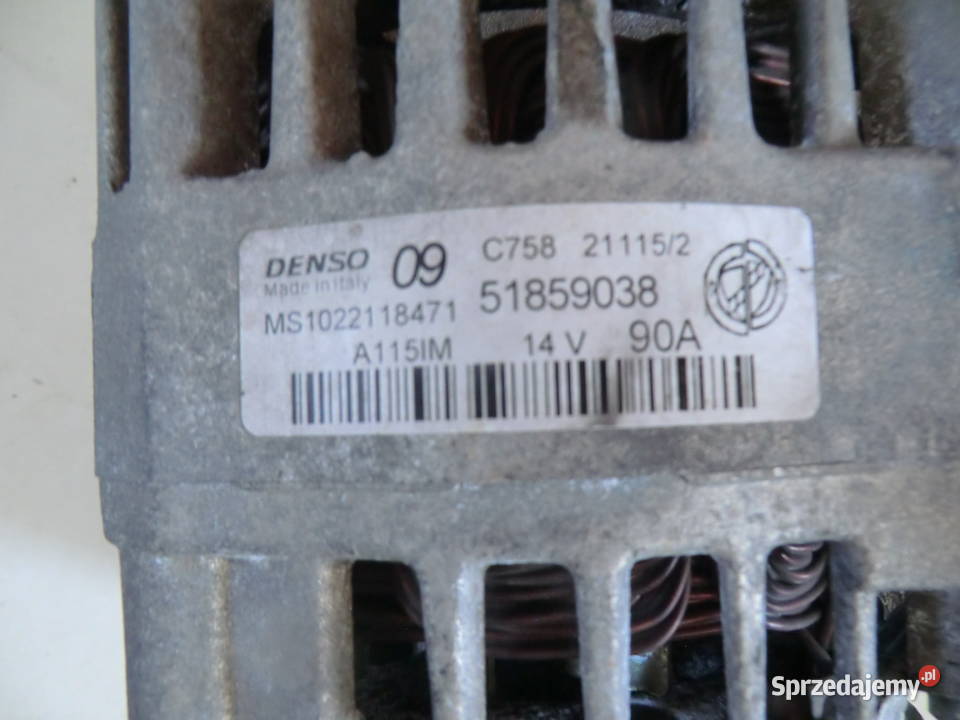 FIAT GRANDE PUNTO EVO DOBLO QUBO 14 ALTERNATOR Krzeszowice