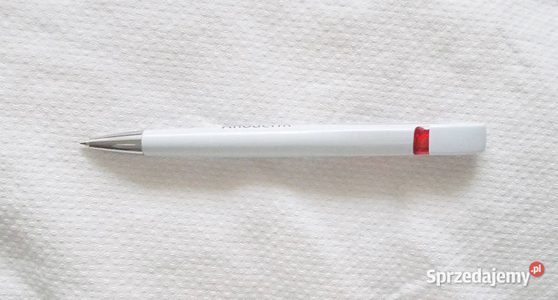 biały długopis plastikowy długopis biało