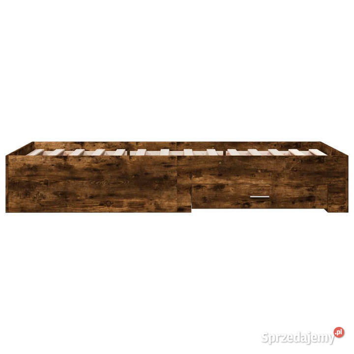 Rama łóżka z szufladami przydymiony dąb 100x200 sprzedam