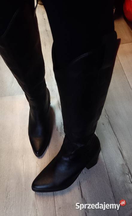 40 Czarne wyszywane Kozaki kowbojki NOWE małopolskie Kraków