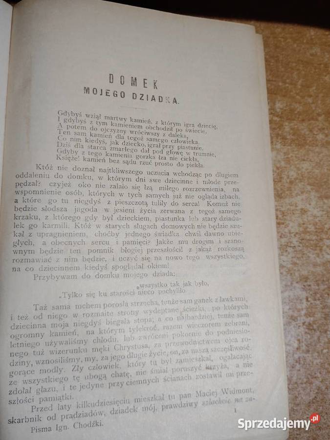 WYBÓR PISM IGNACEGO CHODŻKI OBRAZY LITEWSKIE wielkopolskie Iwno
