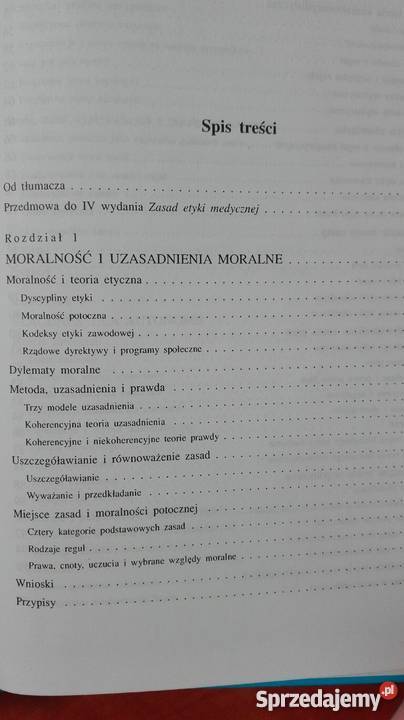 Zasady etyki medycznej Tom LBeauchamp James F Olsztyn