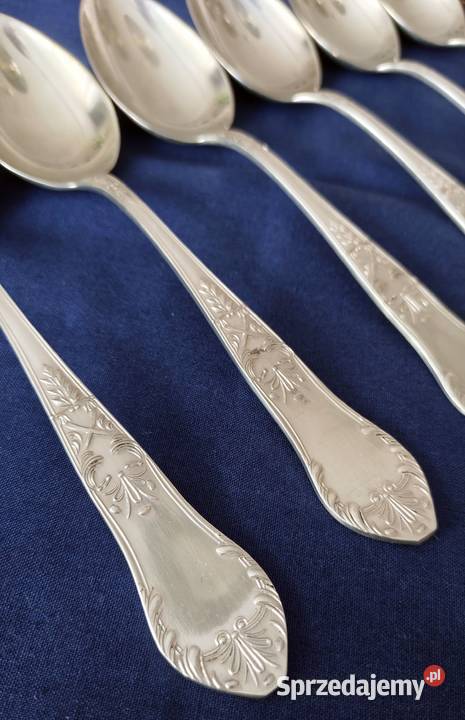 Platerowane łyżki obiadowe Hefra 6 sztuk Szczecin