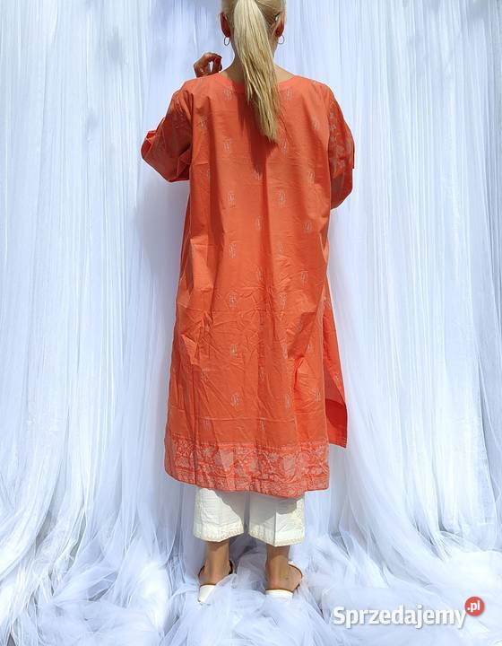 Tunika orientalna 4XL 48 5XL 50 pomarańczowa Szczecin