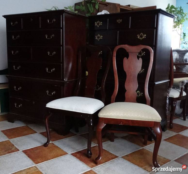Komoda z litego drewna styl XVIII wiek Drexel Stoły, krzesła, biurka Kraków
