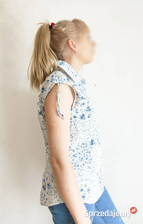 Kwiatowa koszula Armand Thierry L 40 bez rękawów