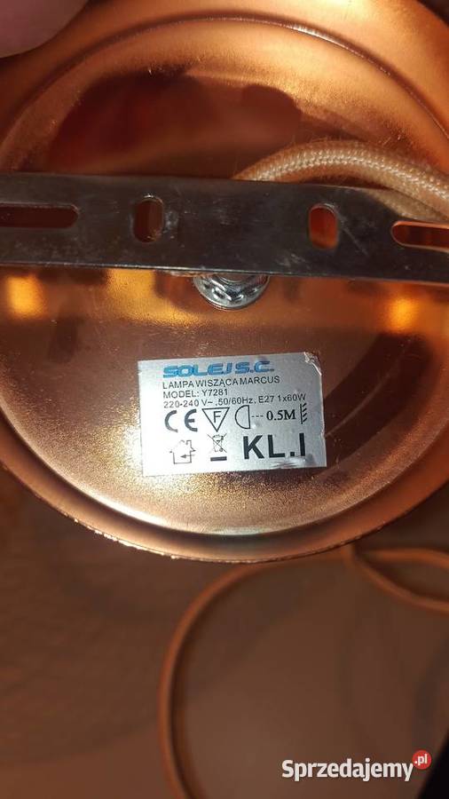 Lampa wisząca jednopunktowa Gdynia