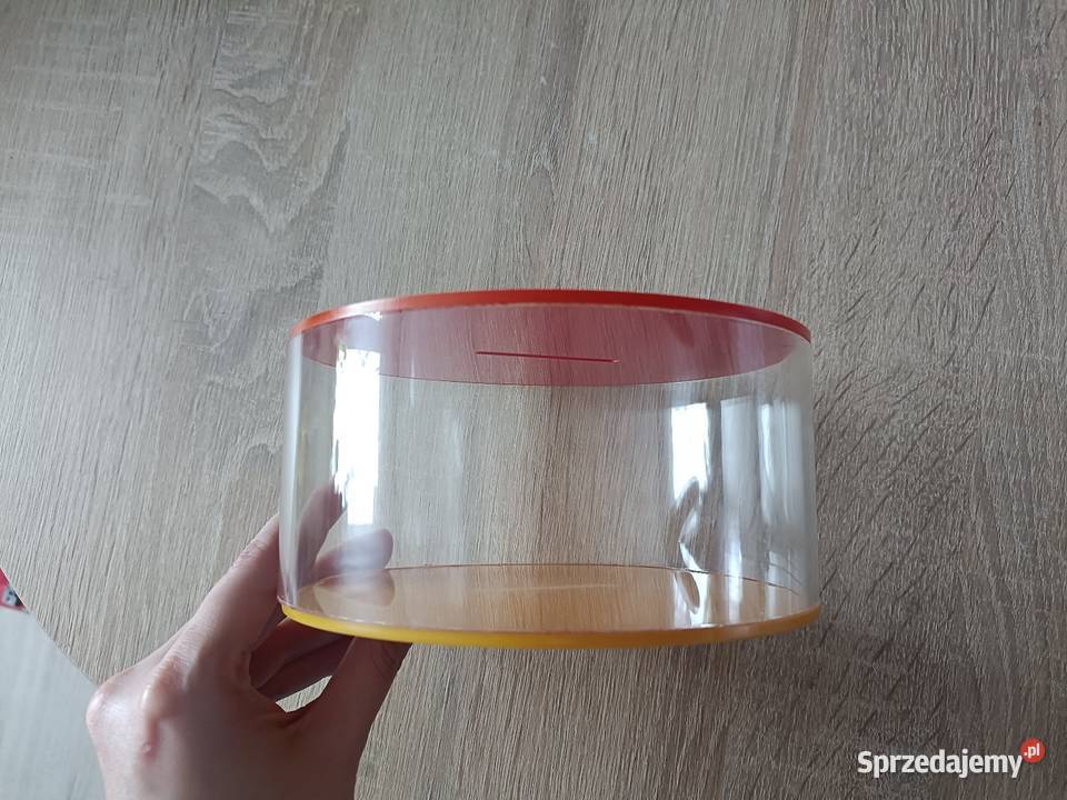 Skarbonka okrągła przezroczysta Kwidzyn