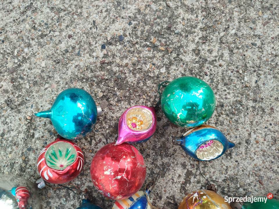 Bombki choinkowe z lat PRL 25 sztuk Opole